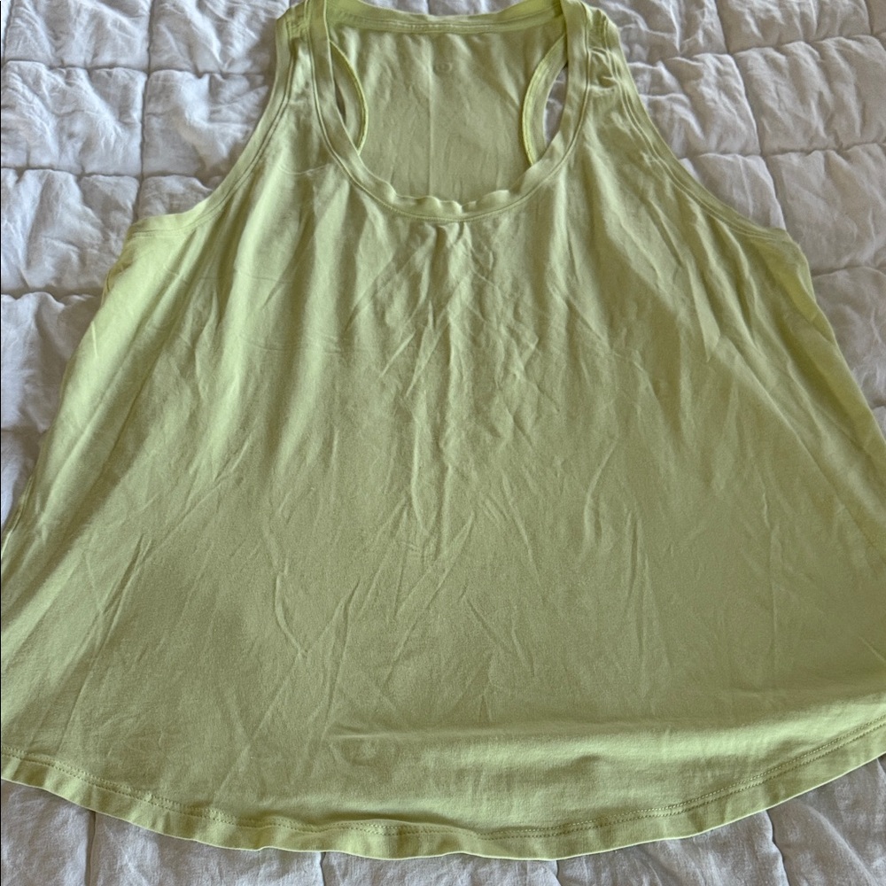 Lululemon Athletica Light lime Tank Top